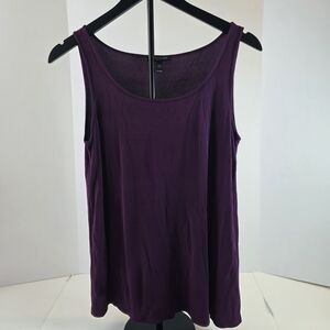 Eileen Fisher Rich Purple Sleeveless Top